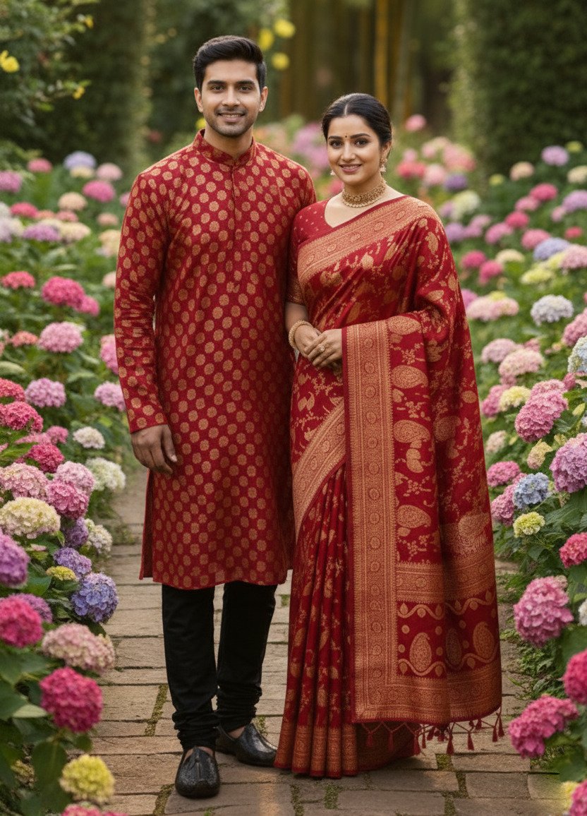 জাপানি সিল্ক কাপল সেট